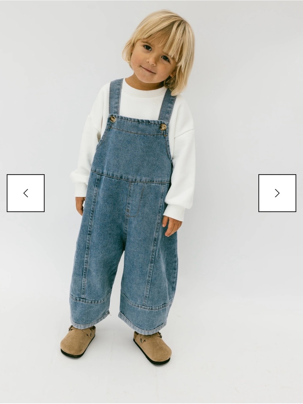 Fostered Collection Oversized Denim Overalls Size 12 months / one